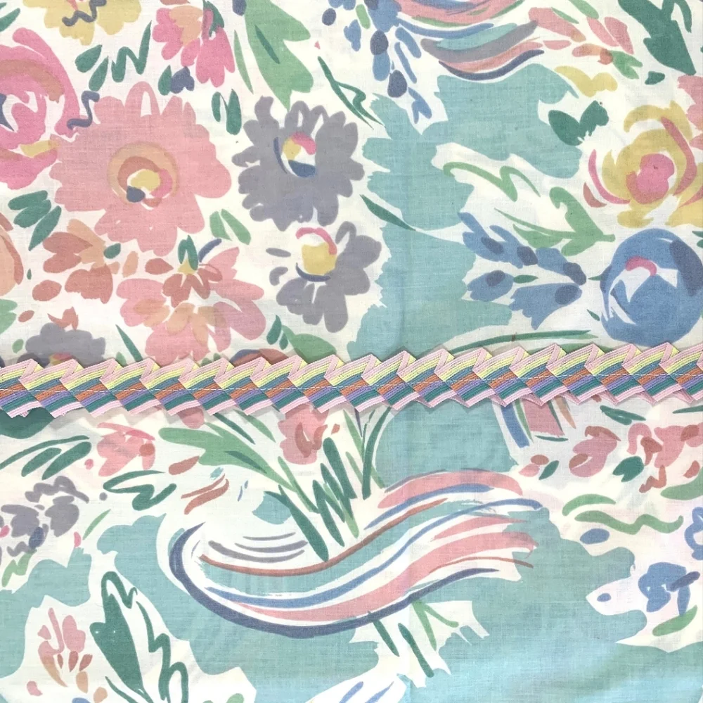 COLLIER CAMPBELL Duvet Cover Twin Floral Pastel Cotton Percale Vintage